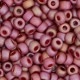 Miyuki seed beads 6/0 - Opaque glazed frosted rainbow dark red 6-4696